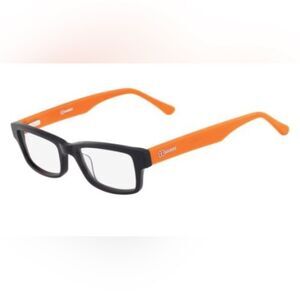 X Games Heelie 412 Black & Orange Square Plastic Frames Eyeglasses Spectacles
